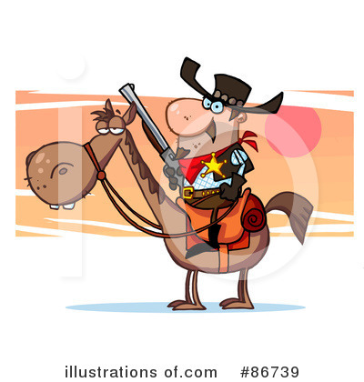 Royalty-Free (RF) Sheriff Clipart Illustration by Hit Toon - Stock Sample #86739