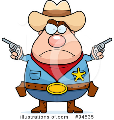 Royalty-Free (RF) Sheriff Clipart Illustration by Cory Thoman - Stock Sample #94535