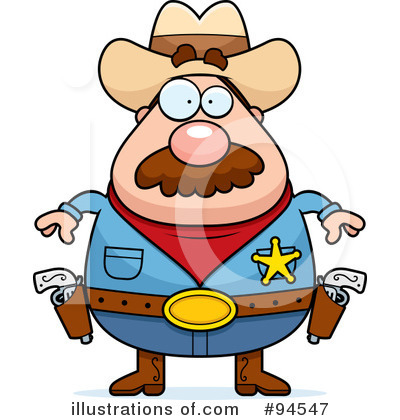 Royalty-Free (RF) Sheriff Clipart Illustration by Cory Thoman - Stock Sample #94547