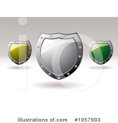 Royalty-Free (RF) Shield Clipart Illustration by michaeltravers - Stock Sample #1057903