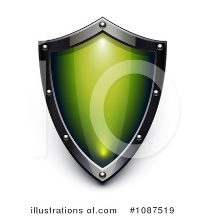Royalty-Free (RF) Shield Clipart Illustration by Oligo - Stock Sample #1087519
