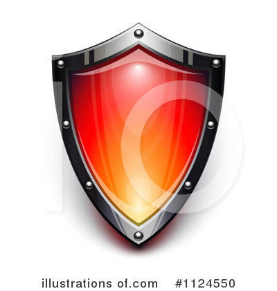 Royalty-Free (RF) Shield Clipart Illustration by Oligo - Stock Sample #1124550