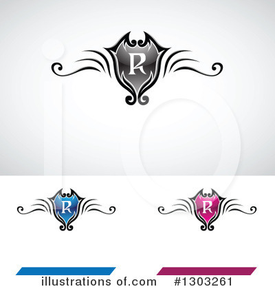 Royalty-Free (RF) Shield Clipart Illustration by cidepix - Stock Sample #1303261