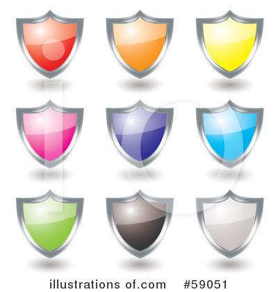 Royalty-Free (RF) Shield Clipart Illustration by michaeltravers - Stock Sample #59051