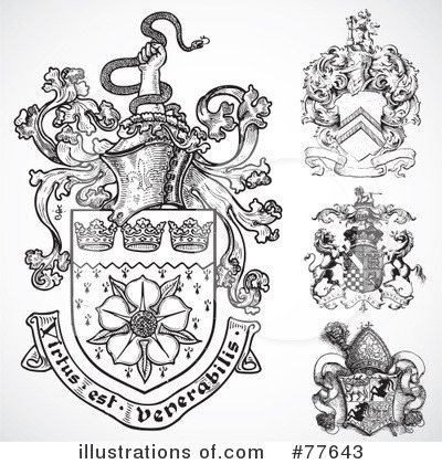 Royalty-Free (RF) Shield Clipart Illustration by BestVector - Stock Sample #77643