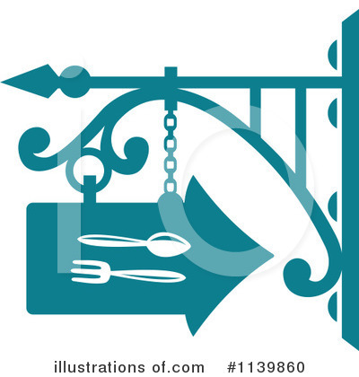 Restaurant Sign Clipart #1139860 by Vector Tradition SM