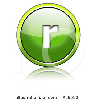 Royalty-Free (RF) Shiny Green Button Clipart Illustration by chrisroll - Stock Sample #69590