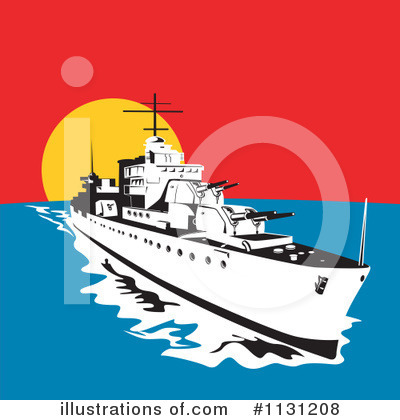 Royalty-Free (RF) Ship Clipart Illustration by patrimonio - Stock Sample #1131208