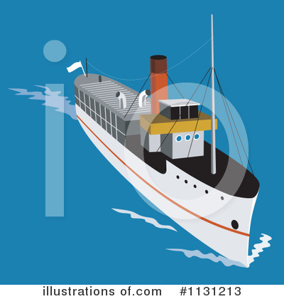 Royalty-Free (RF) Ship Clipart Illustration by patrimonio - Stock Sample #1131213
