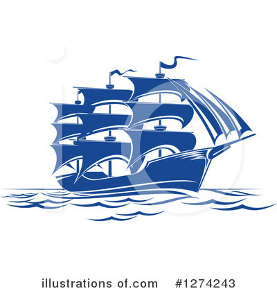 Royalty-Free (RF) Ship Clipart Illustration by Vector Tradition SM - Stock Sample #1274243