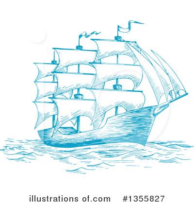 Royalty-Free (RF) Ship Clipart Illustration by Vector Tradition SM - Stock Sample #1355827