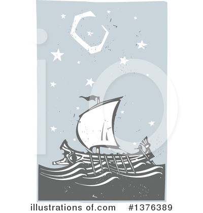 Royalty-Free (RF) Ship Clipart Illustration by xunantunich - Stock Sample #1376389