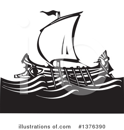 Royalty-Free (RF) Ship Clipart Illustration by xunantunich - Stock Sample #1376390