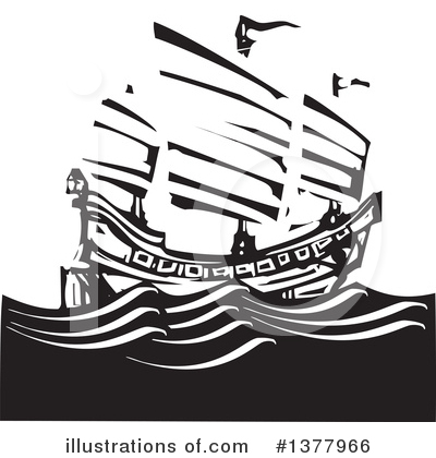 Royalty-Free (RF) Ship Clipart Illustration by xunantunich - Stock Sample #1377966