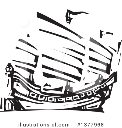 Royalty-Free (RF) Ship Clipart Illustration by xunantunich - Stock Sample #1377968