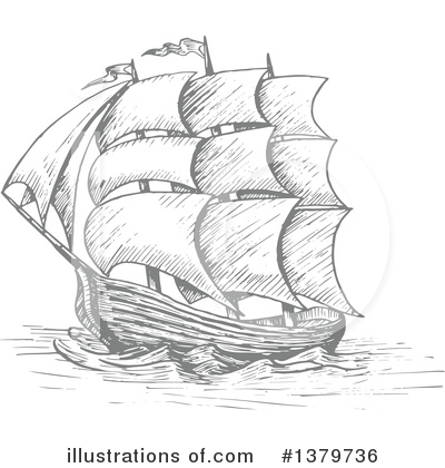 Royalty-Free (RF) Ship Clipart Illustration by Vector Tradition SM - Stock Sample #1379736