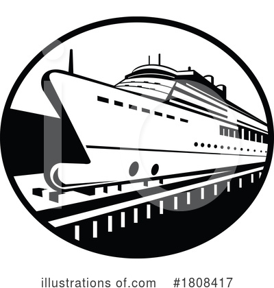 Royalty-Free (RF) Ship Clipart Illustration by patrimonio - Stock Sample #1808417