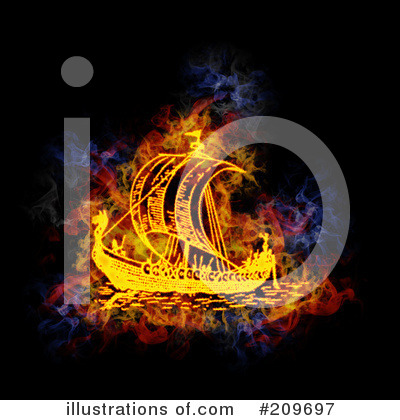 Viking Ship Clipart #209697 by Michael Schmeling