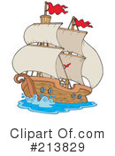 Ship Clipart #213829 by visekart