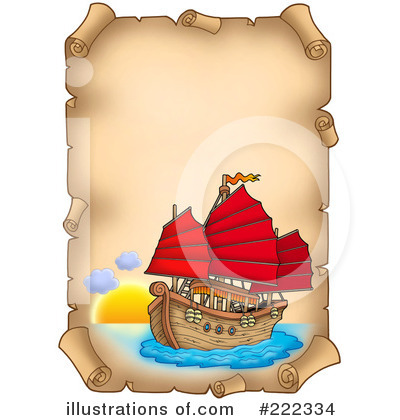 Royalty-Free (RF) Ship Clipart Illustration by visekart - Stock Sample #222334