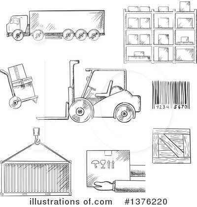 Warehouse Clipart #1376220 by Vector Tradition SM