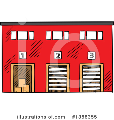 Warehouse Clipart #1388355 by Vector Tradition SM
