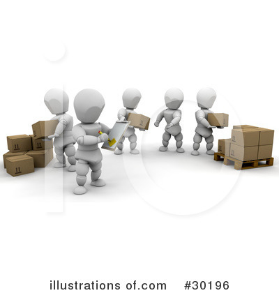 Royalty-Free (RF) Shipping Clipart Illustration by KJ Pargeter - Stock Sample #30196