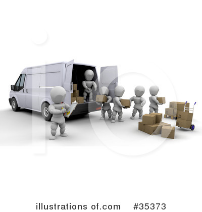 Royalty-Free (RF) Shipping Clipart Illustration by KJ Pargeter - Stock Sample #35373