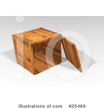 Royalty-Free (RF) Shipping Crate Clipart Illustration by KJ Pargeter - Stock Sample #25469