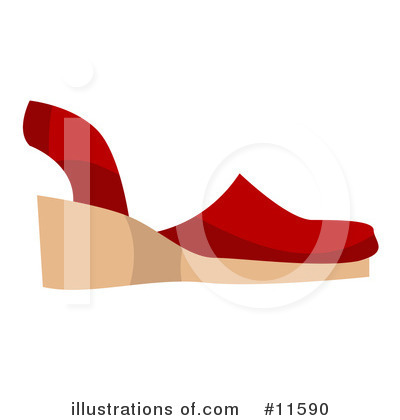 Royalty-Free (RF) Shoe Clipart Illustration by AtStockIllustration - Stock Sample #11590