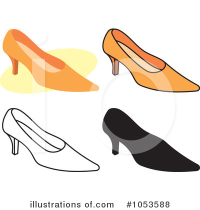Royalty-Free (RF) Shoes Clipart Illustration by Any Vector - Stock Sample #1053588