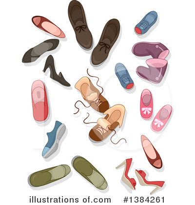 Royalty-Free (RF) Shoes Clipart Illustration by BNP Design Studio - Stock Sample #1384261