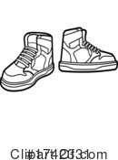 Shoes Clipart #1742331 by Hit Toon