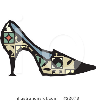Royalty-Free (RF) Shoes Clipart Illustration by Steve Klinkel - Stock Sample #22078