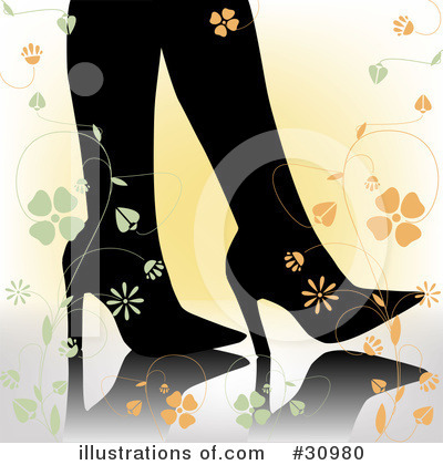 Royalty-Free (RF) Shoes Clipart Illustration by elaineitalia - Stock Sample #30980