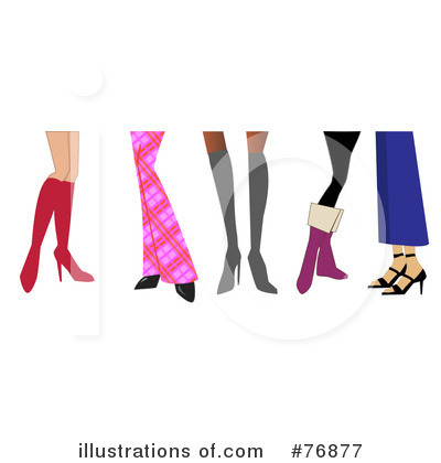 Royalty-Free (RF) Shoes Clipart Illustration by peachidesigns - Stock Sample #76877