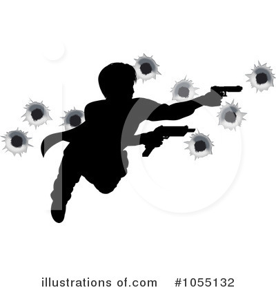 Gunfight Clipart #1055132 by AtStockIllustration