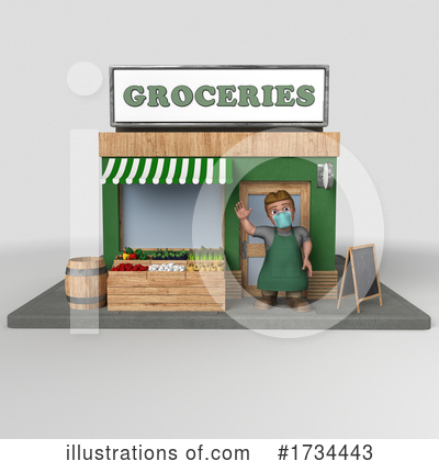 Groceries Clipart #1734443 by KJ Pargeter