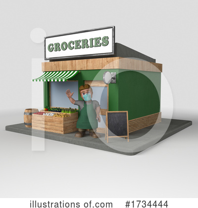Groceries Clipart #1734444 by KJ Pargeter