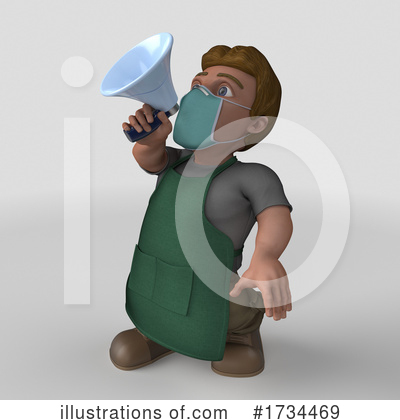 Royalty-Free (RF) Shop Keeper Clipart Illustration by KJ Pargeter - Stock Sample #1734469