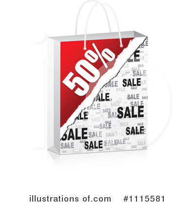 Royalty-Free (RF) Shopping Bag Clipart Illustration by Andrei Marincas - Stock Sample #1115581
