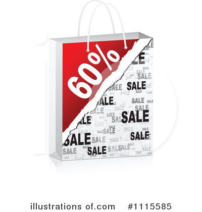 Royalty-Free (RF) Shopping Bag Clipart Illustration by Andrei Marincas - Stock Sample #1115585