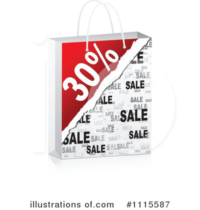 Royalty-Free (RF) Shopping Bag Clipart Illustration by Andrei Marincas - Stock Sample #1115587