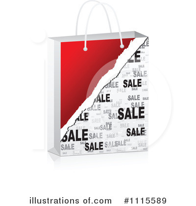 Royalty-Free (RF) Shopping Bag Clipart Illustration by Andrei Marincas - Stock Sample #1115589