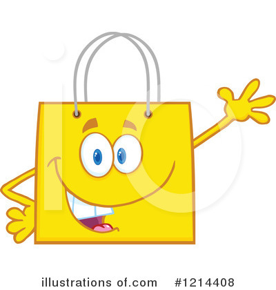 Royalty-Free (RF) Shopping Bag Clipart Illustration by Hit Toon - Stock Sample #1214408