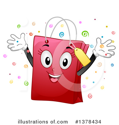 Royalty-Free (RF) Shopping Bag Clipart Illustration by BNP Design Studio - Stock Sample #1378434