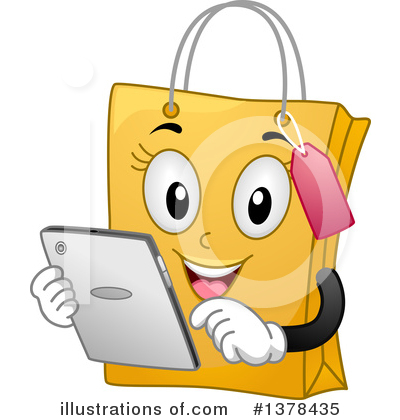 Royalty-Free (RF) Shopping Bag Clipart Illustration by BNP Design Studio - Stock Sample #1378435