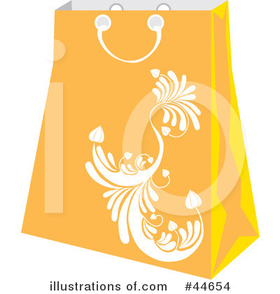 Royalty-Free (RF) Shopping Bag Clipart Illustration by MilsiArt - Stock Sample #44654