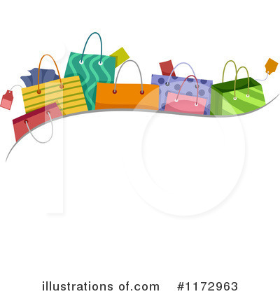 Royalty-Free (RF) Shopping Bags Clipart Illustration by BNP Design Studio - Stock Sample #1172963