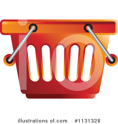 Royalty-Free (RF) Shopping Basket Clipart Illustration by Lal Perera - Stock Sample #1131328